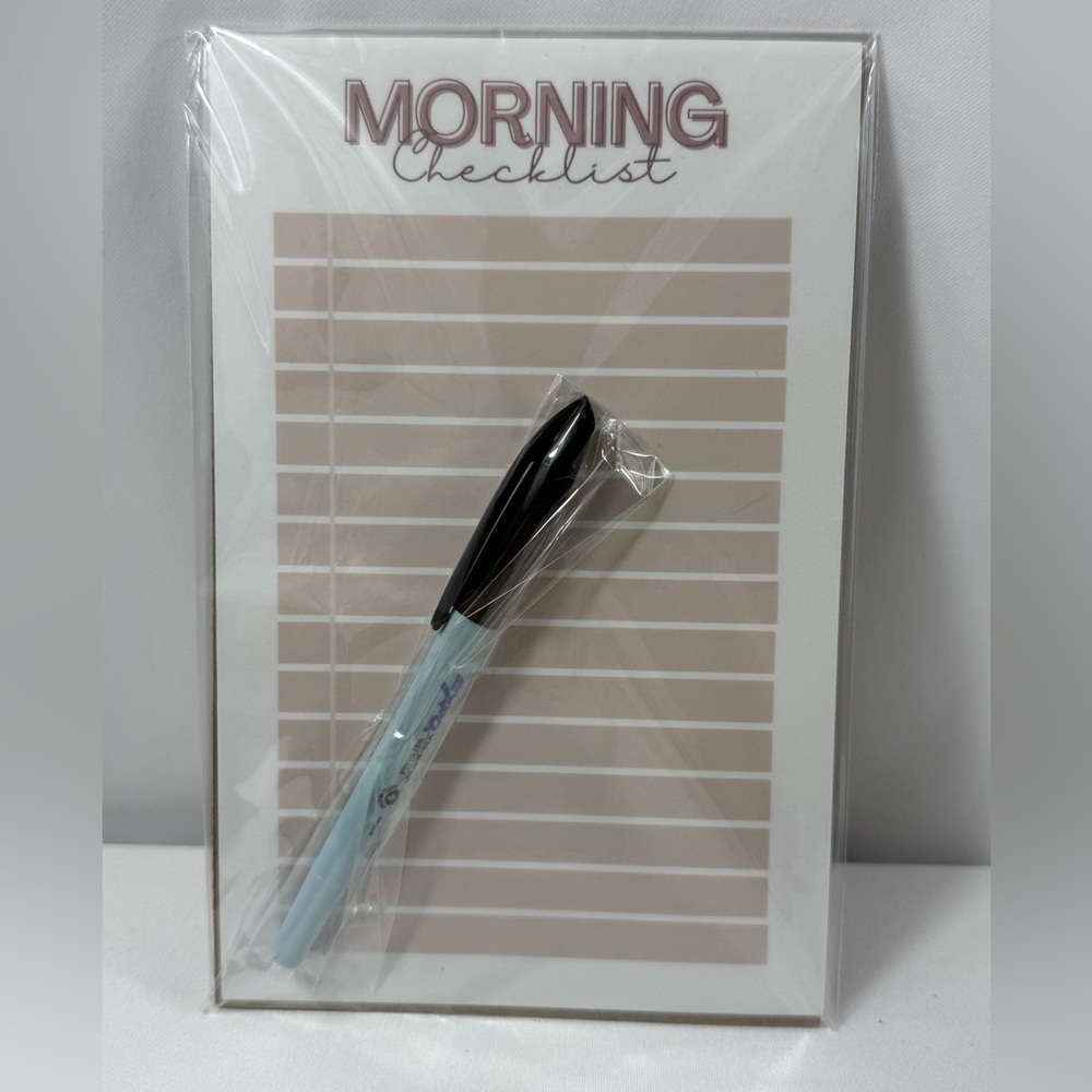 New-Custom Made Reusable Morning/Evening Organizer Checklist w/Wet Erase Marker